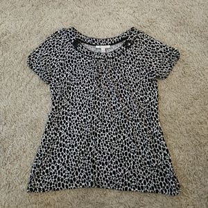 JM Collection Black & White Blouse